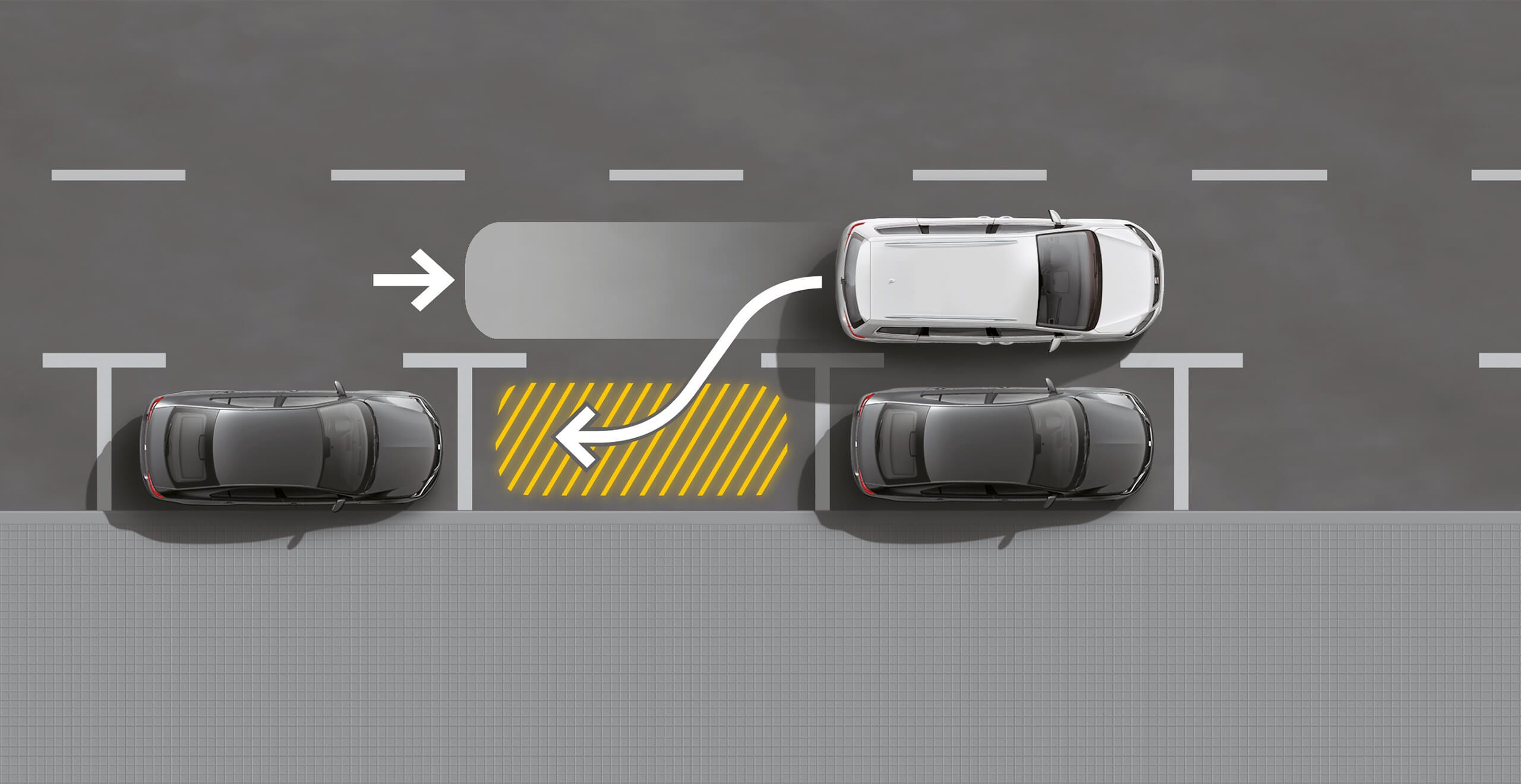 SEAT Alhambra Park Distance Control (car PDC) warns drivers of nearby objects when parking. 