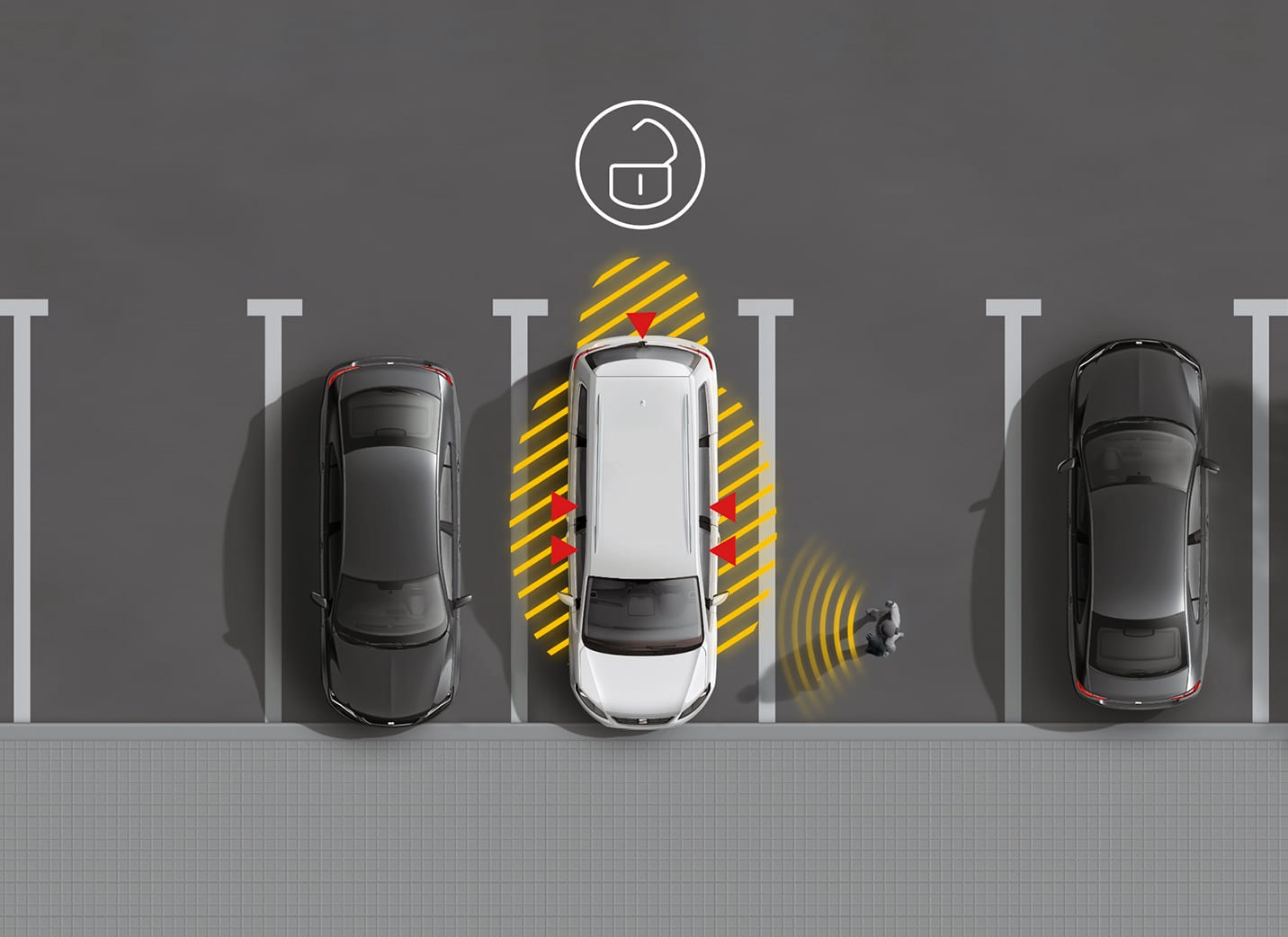 SEAT Alhambra technology system. Kessy keyless technology car 