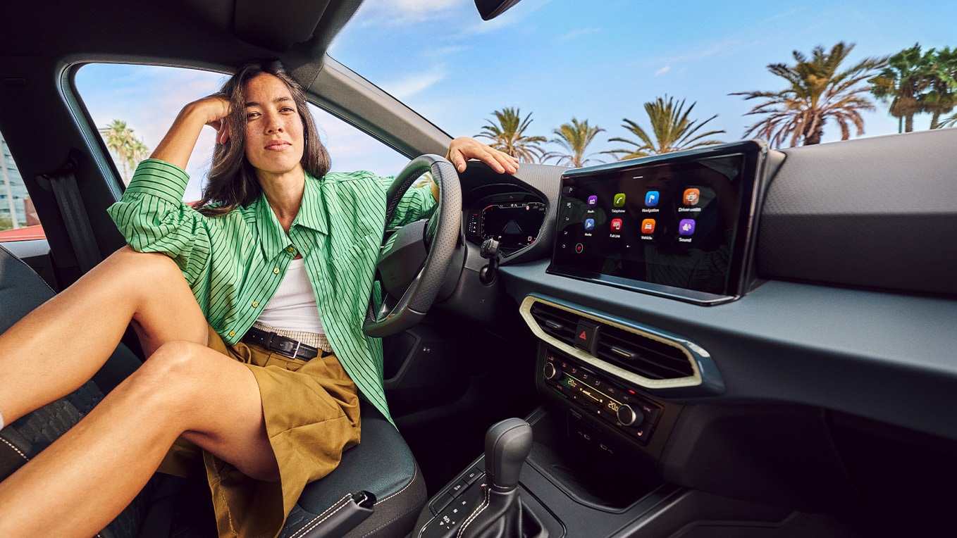 Pažangi „SEAT Arona“ navigacijos sistema su 9,2 colių ekranu.