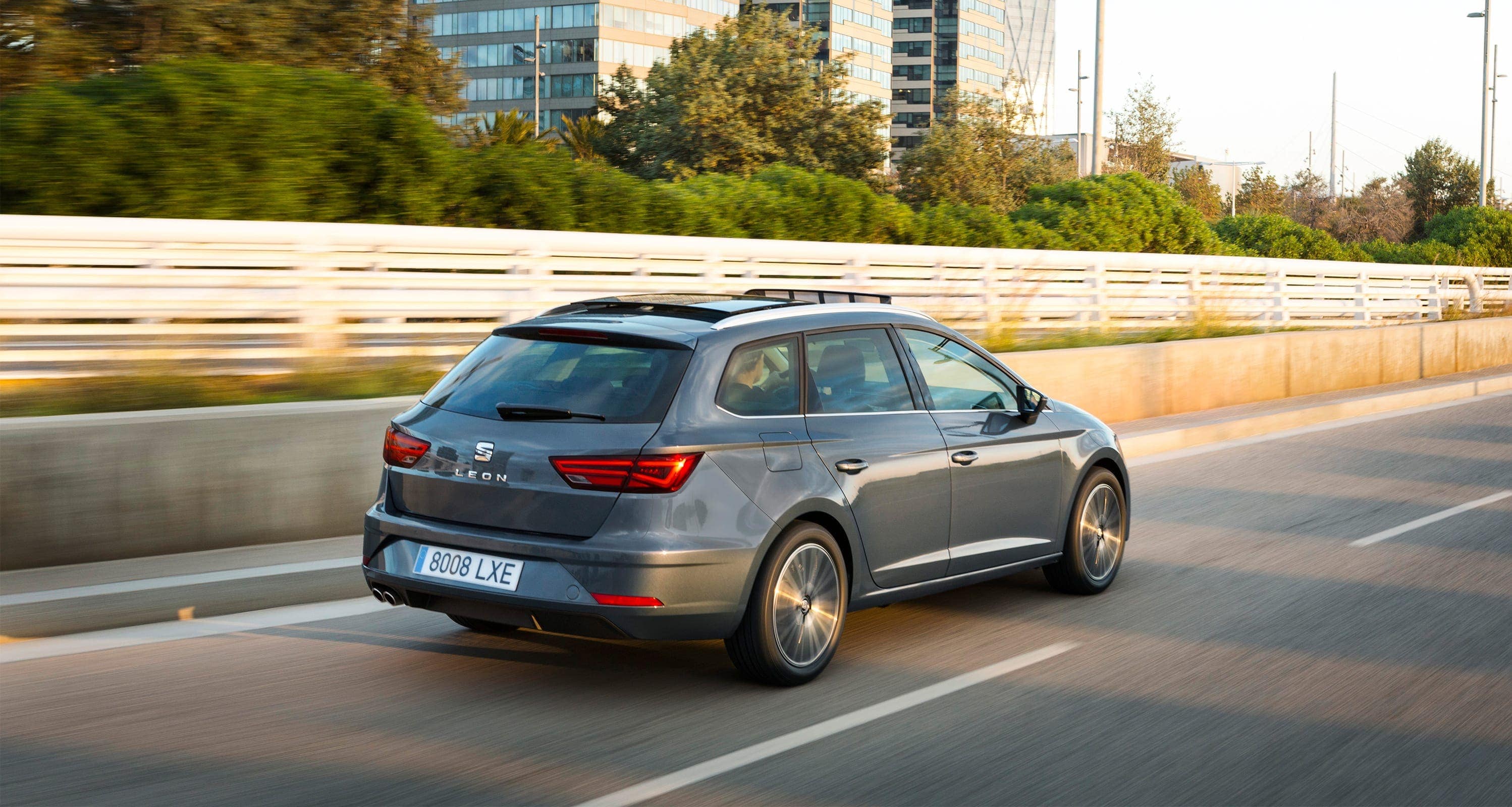 SEAT Leon Sportstourer estate family car hatchback exterior rear view