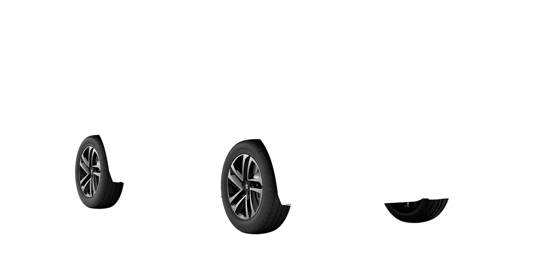 SEAT Tarraco Style su 18 colių juodais lietais ratlankiais    