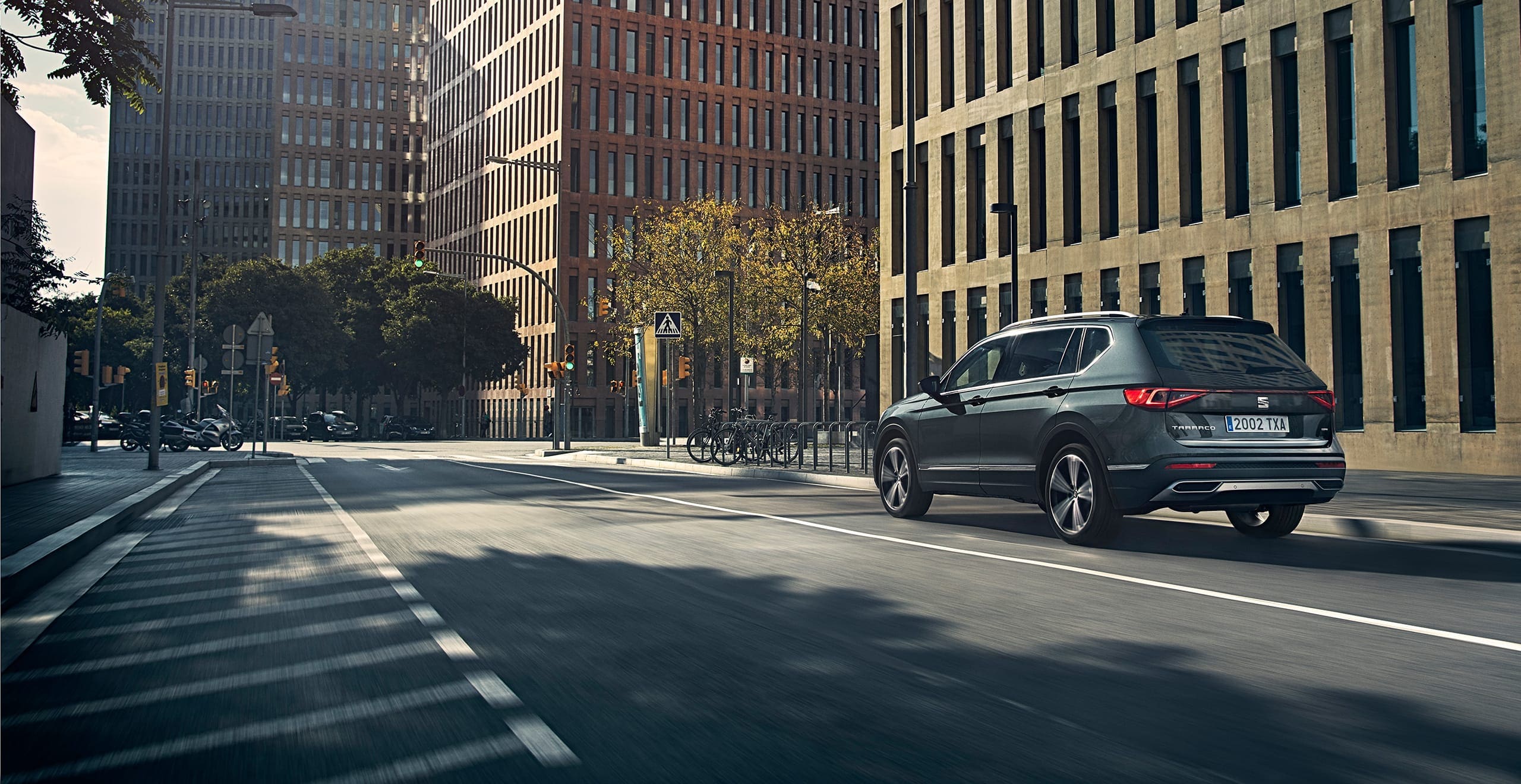 Naujajo 7 vietų SUV SEAT Tarraco vaizdas iš galo