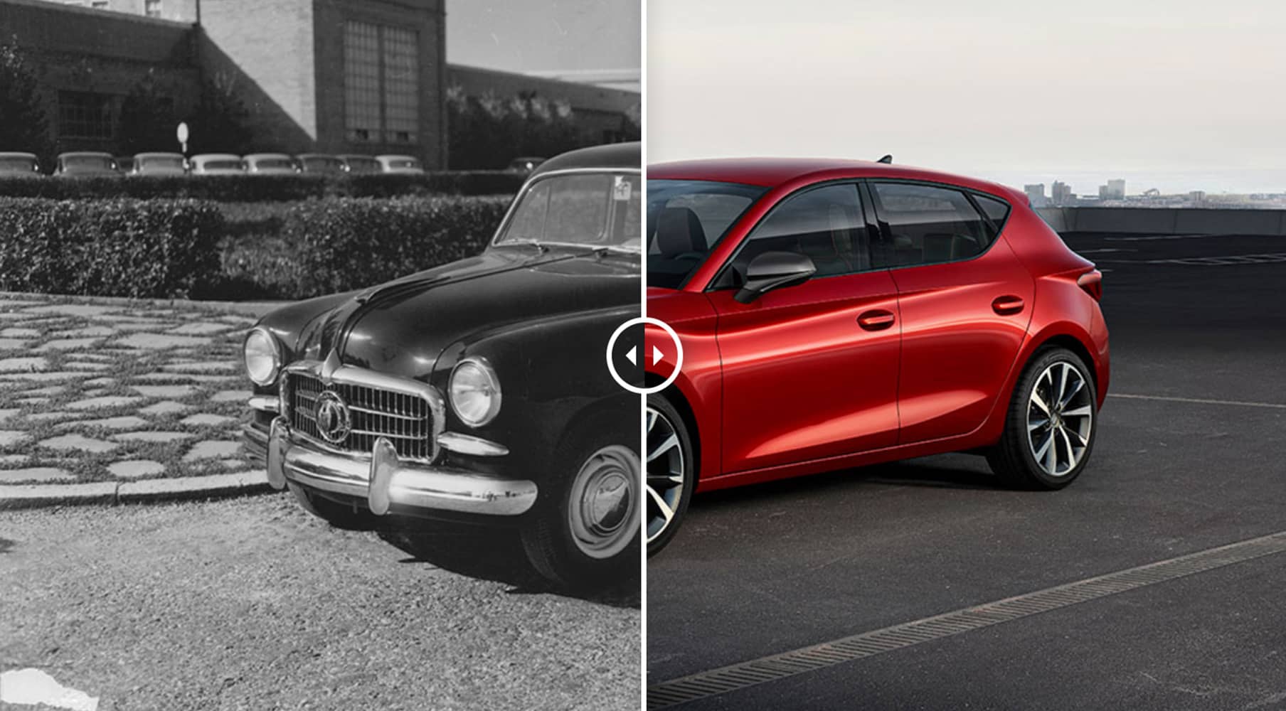 70 years in contrast.First model versus the latest.