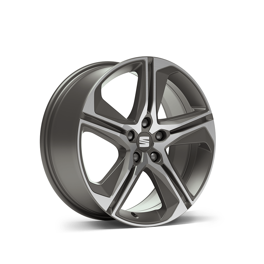 New SEAT Leon Sportstourer 18 inch cosmo grey alloy wheel