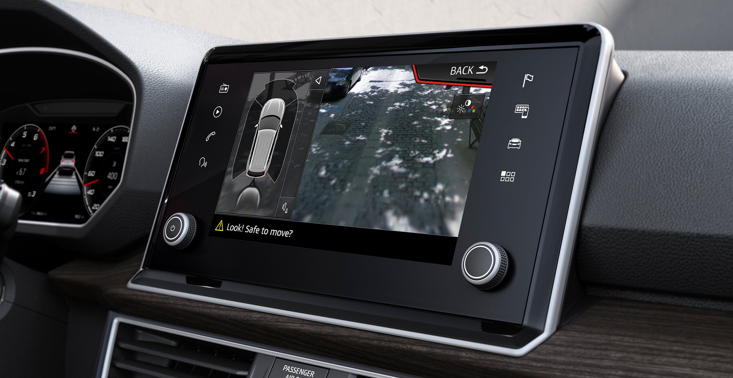Naujojo 7 vietų SUV SEAT Tarraco priekabos vilkimo asistentas