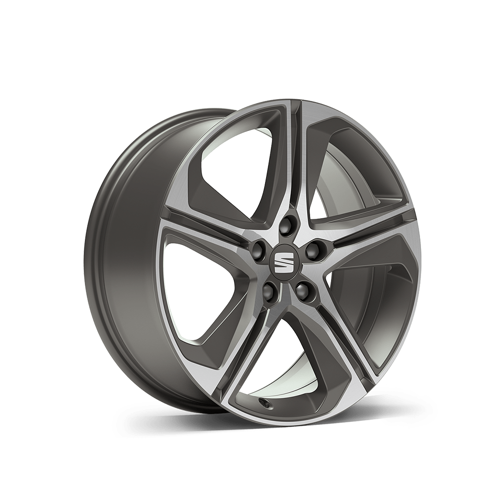 New SEAT Leon 18 inch cosmo grey alloy wheel